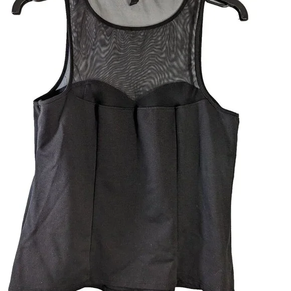 U 2 B Woman’s Mesh Top Black Tank Camisole Top Large (L) - Picture 5 of 8